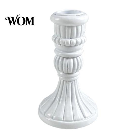 Candle Decor Vintage Taper Holder, Nostalgic Resin Candlestick Decorative Dining Table Holder Stand for Wedding Party Dinning Centerpiece French Style