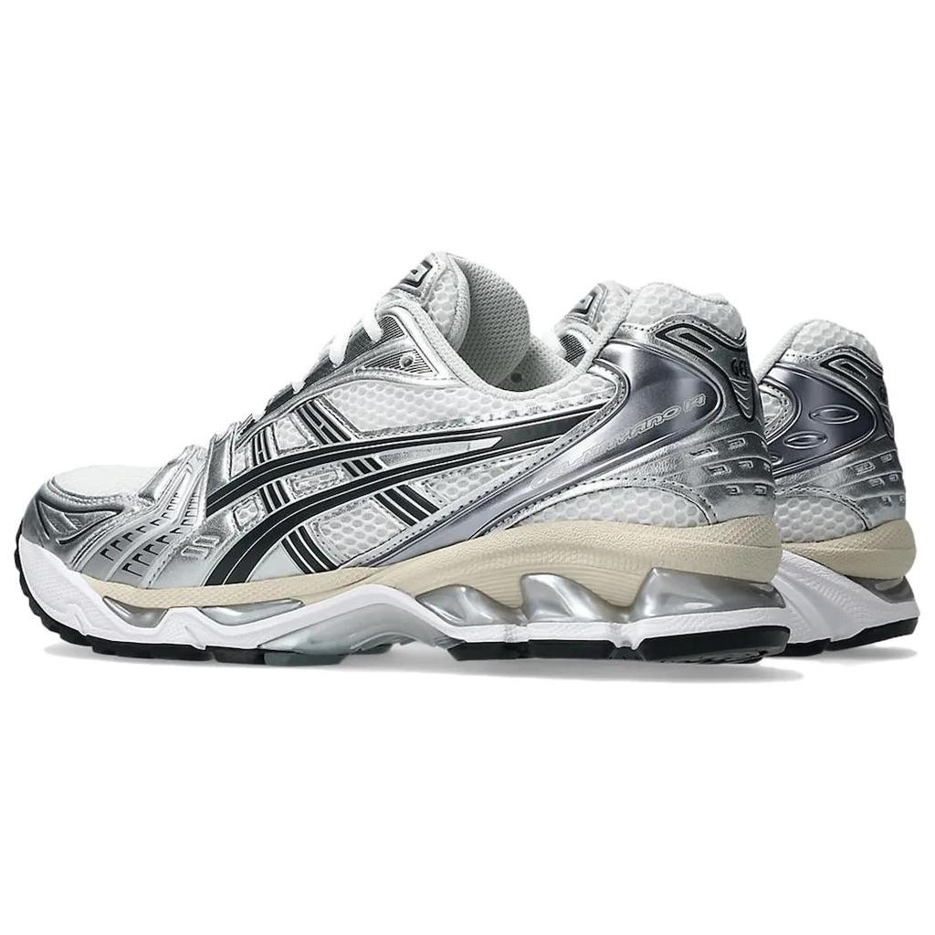 Asics Gel Kayano 14 White Graphite Grey Unisex Sneakers Silver 1203A537-110
