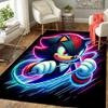 1Pc Sonic Hedgehog Artwork Rug, Office Carpet Indoor Outdoor Doormat, Non-Slip Soft, Living Room, Christmas Halloween Gift M92961