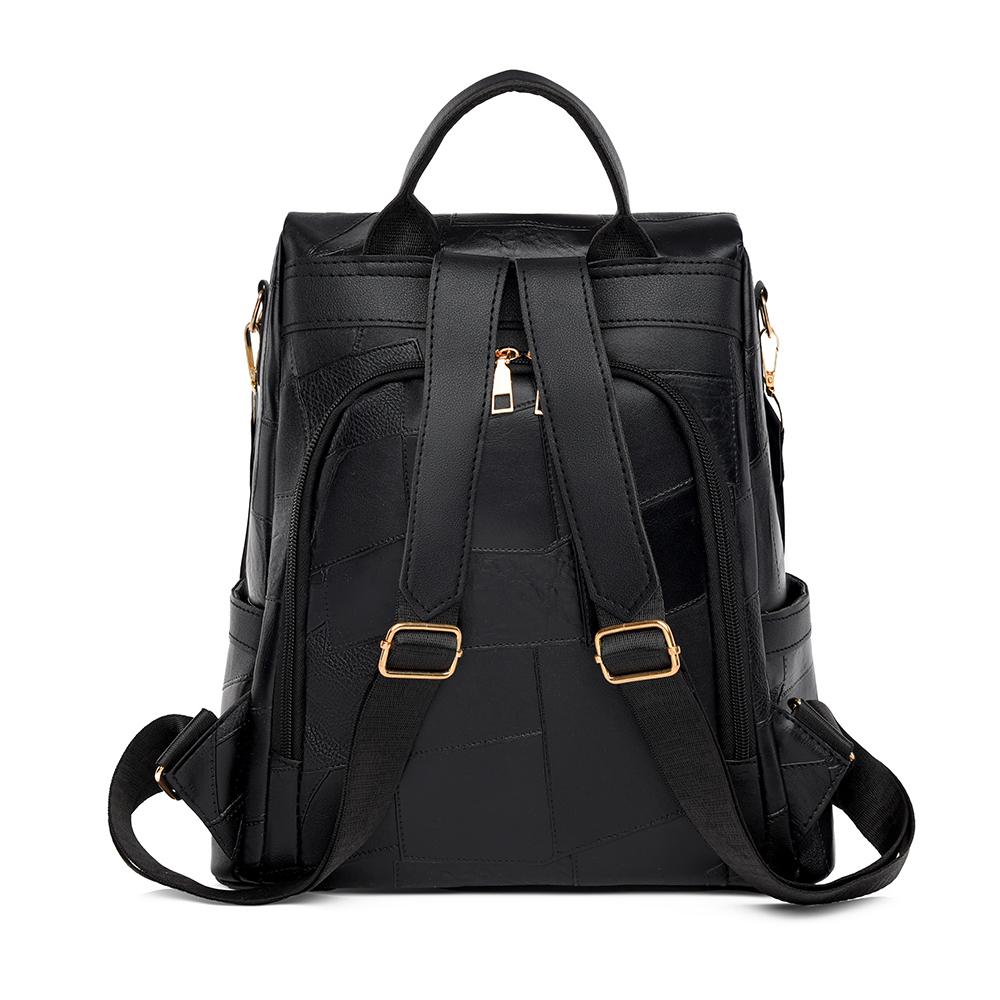 Женский мягкий кожаный рюкзак большой емкости с защитой от кражи для путешествий и поездок на работу