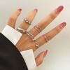 Diamond Opening Adjustment Love Snake Gold Silver Versatile Ring Set