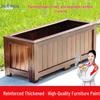 Woer Outdoor Carbonized Wood Planter Box