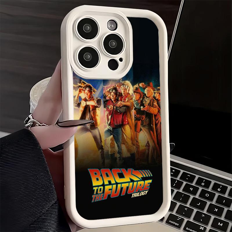 Phone Case for iPhone 17 Air 16E 15 16 Pro Max Back To The Future Cover 14 Plus 13 12 Mini Soft Shell Silicone Fundas