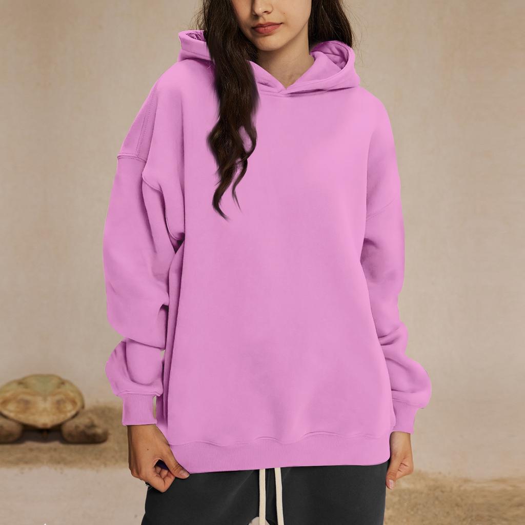 Женские толстовки с капюшоном, свободные свитера с длинным рукавом, рубашки с круглым вырезом, осенние наряды, одежда