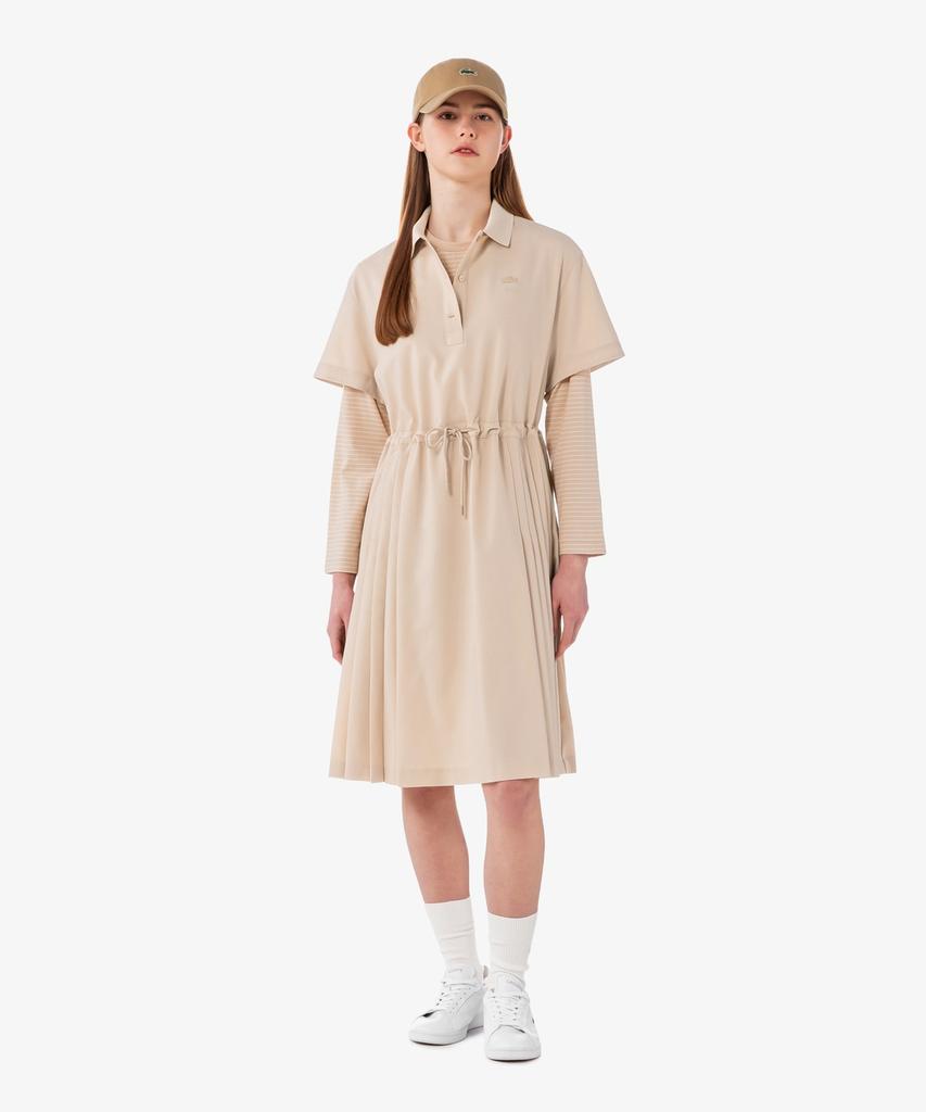 LACOSTE Women'S Wool Blend Short Sleeve Polo Dress Ef6837-56G X6F