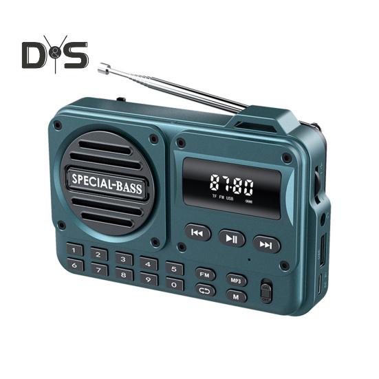 Portable Radio Bluetooth-compatible Speaker Digital Display Battery Operated AM/FM Radio Handheld Wireless Speaker