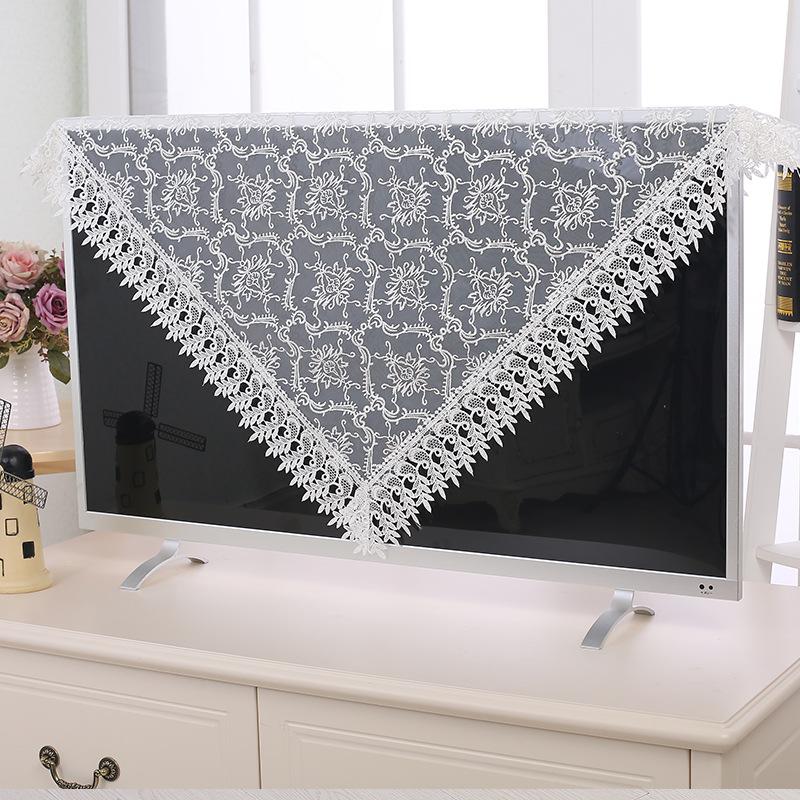Главная Декорирование Скатерть Искусство Белый Чехол Кружевная Скатерть Чай Кофейный Столик Скатерть Телевизор Микроволновая Печь Холодильник Пыленепроницаемые Полотенца