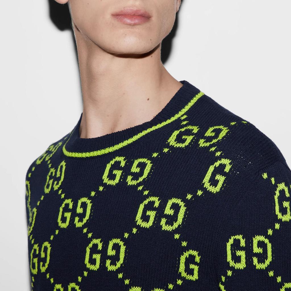 Gucci Свитер мужской SS24 Морской синий 791043-XKD35-0401