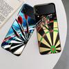 Darts Aesthetics Wire Target Phone Case For Samsung Z Flip 7 6 5G Galaxy Z Flip 5 4 3 Black Hard Cell Cover Luxury PC Shell Coq
