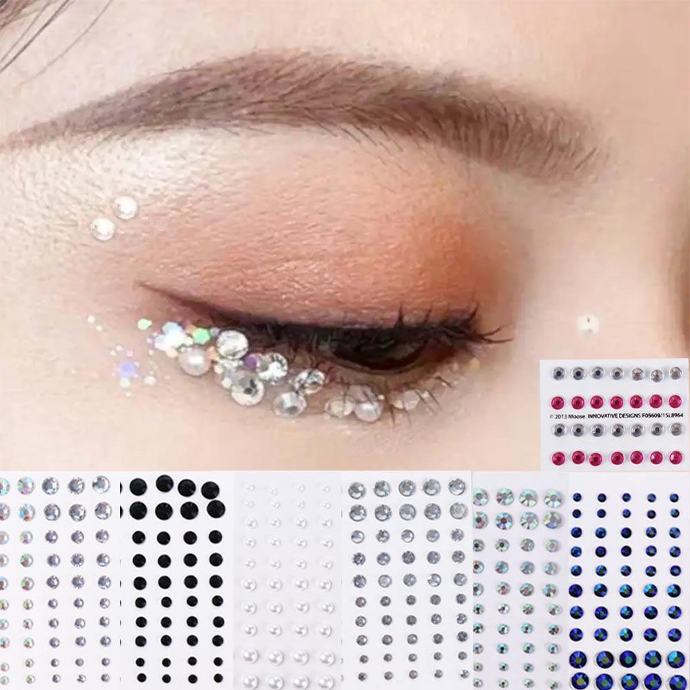 Jewelry Stickers Festival Makeup Decoration Face Body Colored Rhinestone Stickers