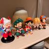 One Piece Портативный Луффи Зоро Портгас Д. Эйс Сидящая Ямато Q-Версия Модный Игровой Мультяшный Аниме Украшение для Автомобиля Периферийные Подарки