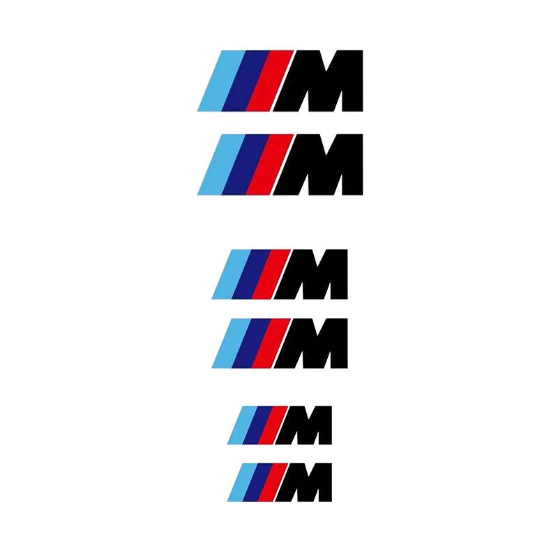 EYUJ8 Sticker Brake Caliper Sticker Label BMW MLogo Personalized Modification Decorative Sticker For BMW M Emblem E46 E36 E34 F10 E90