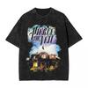 Pierce The Veil classic album poster print Tshirt Unisex Women Vintage Washed cotton gohtic YK style oversized top summer new tee
