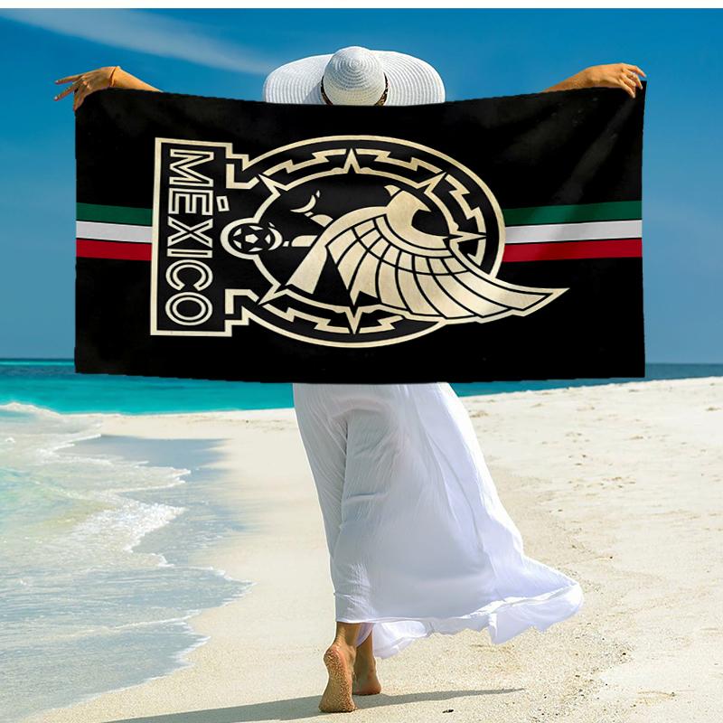 México Football Fashion Beach Towel: Ideal for Summer Adventures Soft, absorbent and quick drying suitable for swimming and bathing