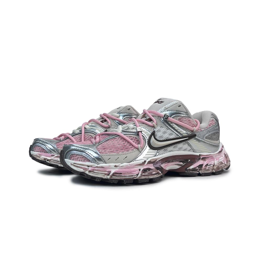 Nike V5 RNR Abrasion Resistant Low top Casual City Commuting Running Shoes Women's Silver Pink HQ7901-102(Team477-BOXS)