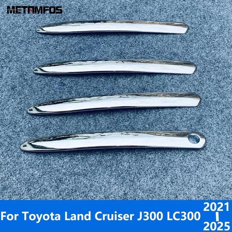 For Toyota Land Cruiser J300 LC300 -2024 2025 Chrome Side Door Handle Cover Trim Protector Exterior Accessories Car Styling