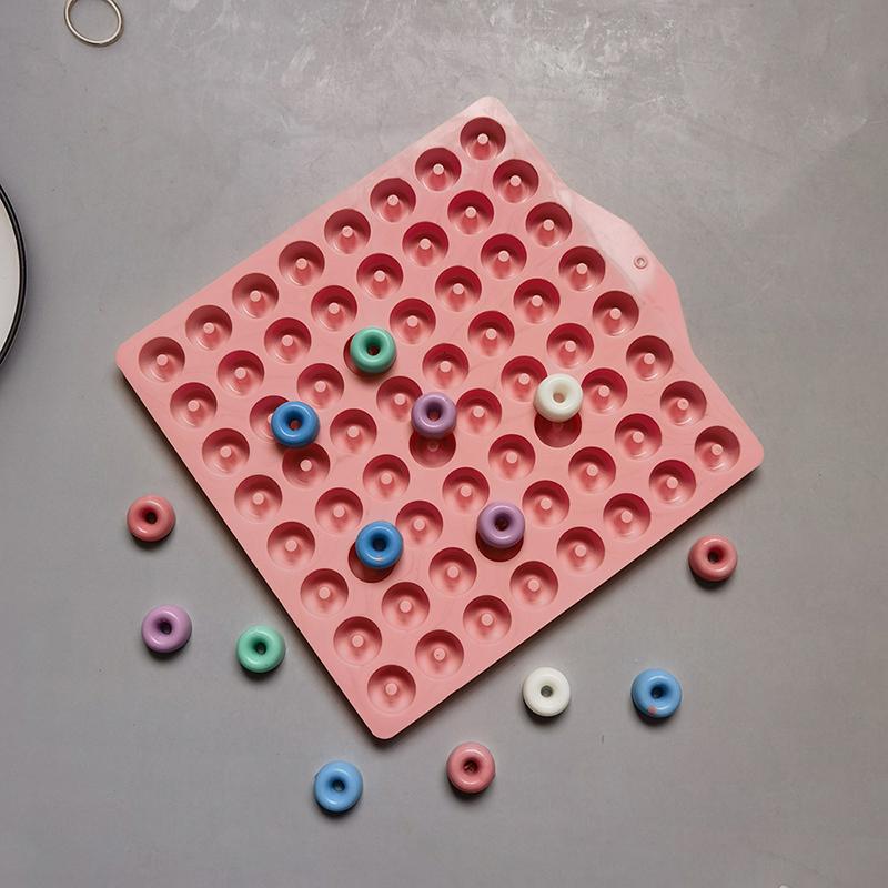 1 шт. 64 полости мини-пончики силиконовые формы DIY шоколадные конфеты форма для кексов желе жевательные твердые конфеты форма для выпечки