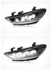 LED Daytime Running Light Headlight Assembly with Devil Eye & Sequential Turn Signal for 2016-2020 Hyundai Elantra