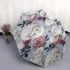 1PC cat flower Umbrella-8-Rib Reinforced Portable Folding Travel Suitable for All Seasons Outdoor Daily , Fun Design-Z0447