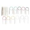 11 Pcs Circular Knitting Needles 2‑8mm 80cm Length Half Point Design Stainless Steel Circular