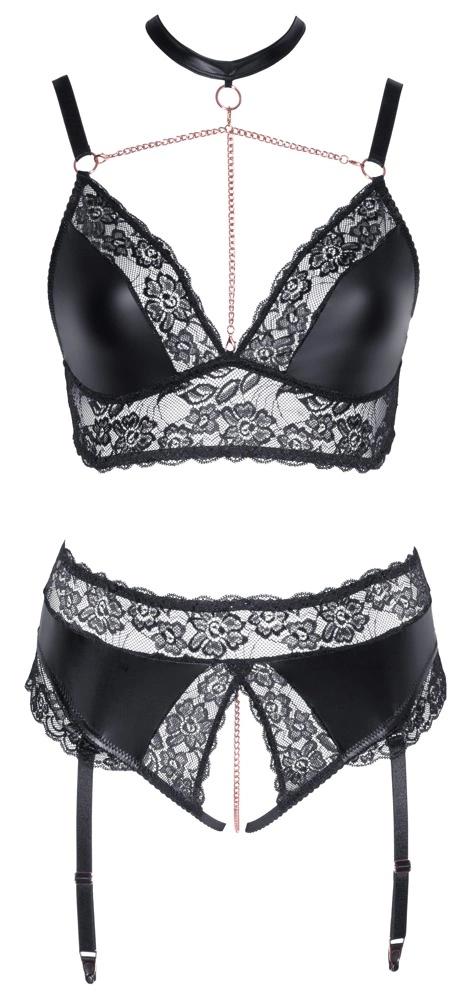 Cottelli CURVES - Sexy Lace Set with Chains 4XL