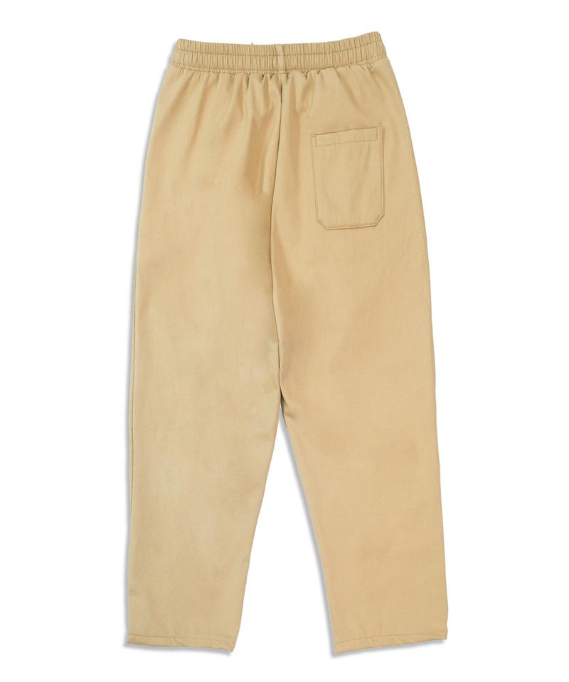 UNDEROFF Loose Fit Elastic Cotton Fleece-Lined Pants Black