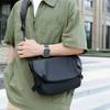 Men's Fashion Waterproof Crossbody Shoulder Bag Lightweight Large Capacity Casual PU Messenger Bag