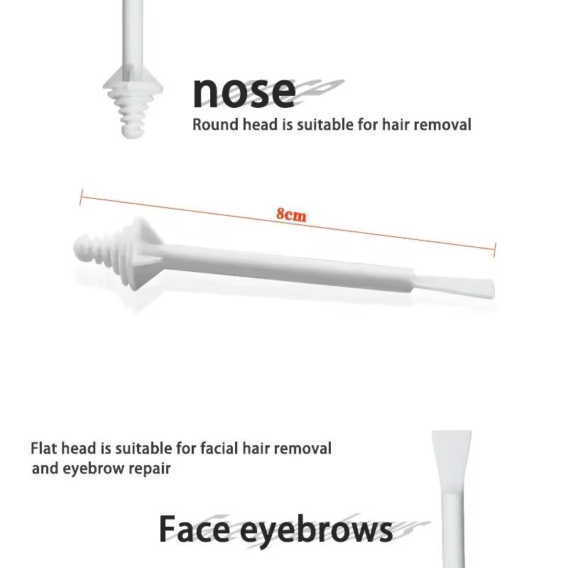 100 шт. восковые палочки для носа аппликаторы для носового воска для безболезненного удаления волос в носу восковые аксессуары пчелиный воск безопасный