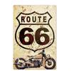 Vintage Metal Tin Signs Route 66 Posters Decor Sign Plaque Retro Garage Wall Fo Bar Club Room Restaurant Wall Decoration