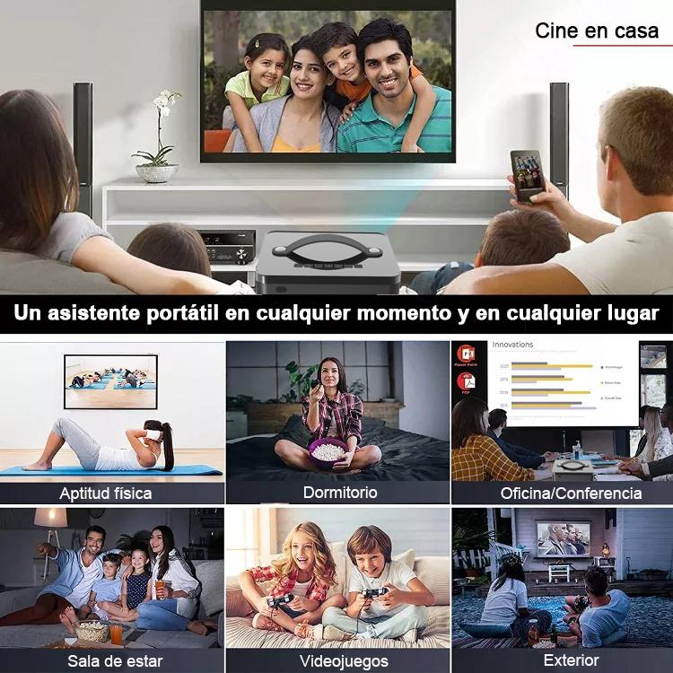 Проектор для смартфона, родной, 1080P, Android, Wi-Fi, 4k, профессиональное видео, Smart TV, домашний кинотеатр, светодиодный 3D HD, Bluetooth