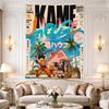 Dragon Ball Kame House Retro Magazine Poster Goku Krillin Roshi Beach Anime Art