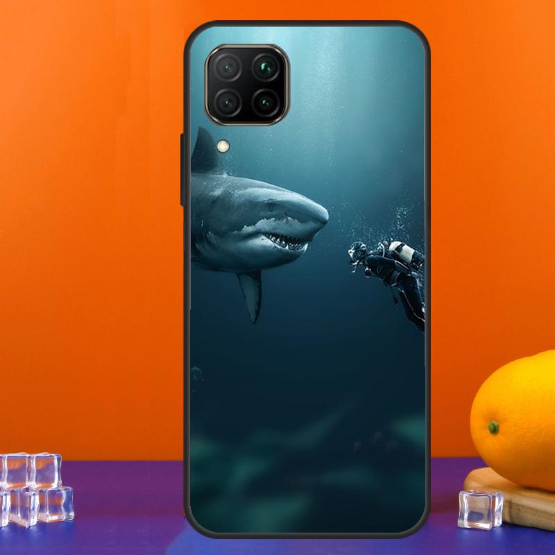Чехол для Huawei Nova 12s 12i 11i 5T 9 10 SE Y91 Y90 Y60 Y70 Y72 Y61 P60 Pro P20 P40 P30 Lite с рисунком Акула и Косатка
