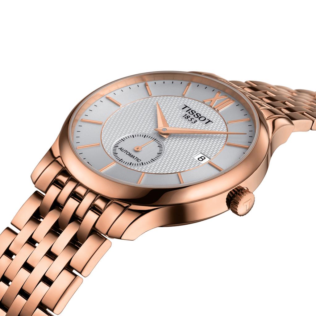 Tissot Мужские модные часы из нержавеющей стали с серебристым циферблатом T063.428.33.038.00