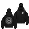 Hoodie Zipper Balaclava COMPASS / Jaket Boxy Compass Hitam Anak Dan Dewasa Terbaru Dan Terlaris