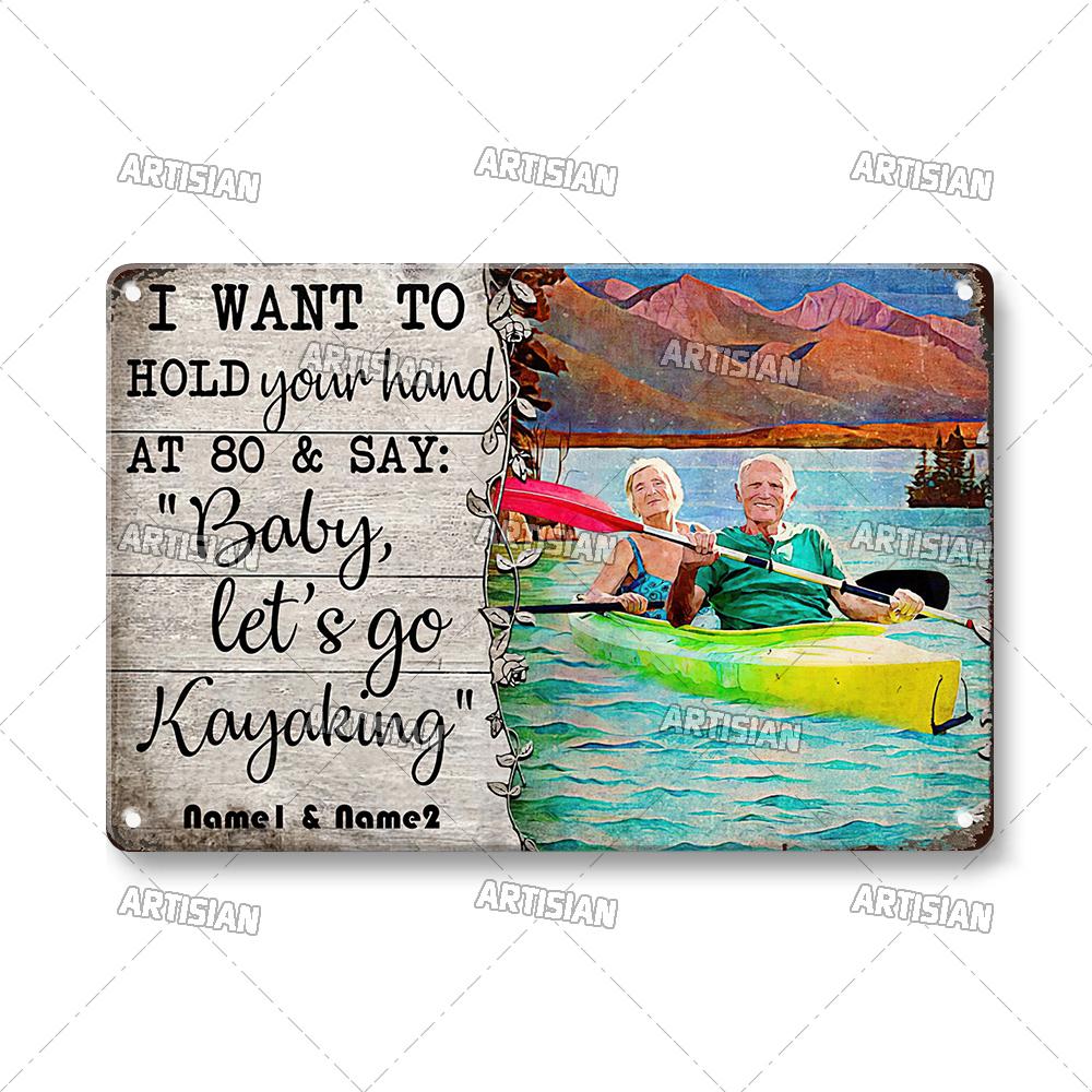 Металлическая табличка "Гребля" от мастера Жестяной плакат "Серфинг" Спортивная декоративная пластина для каякинга Настенный декор Гараж Бар Паб Клуб Отель Кафе Кухня