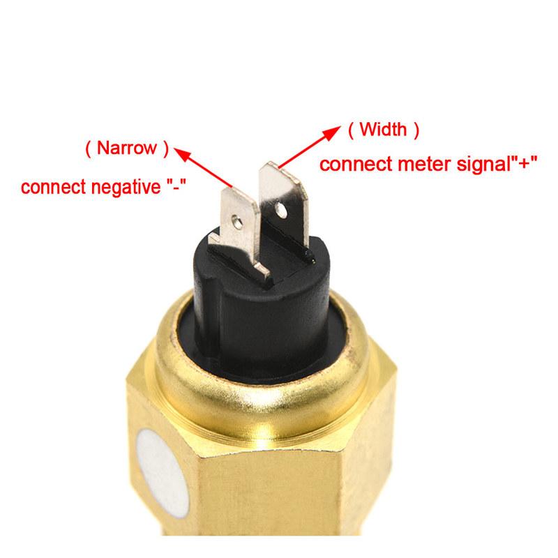 1 Piece Water Temperature Sensor 14mm 17mm 21mm Water Temp Sensor for Universal Engine Meter Sensor 1/4 NPT 3/8NPT 1/2NPT
