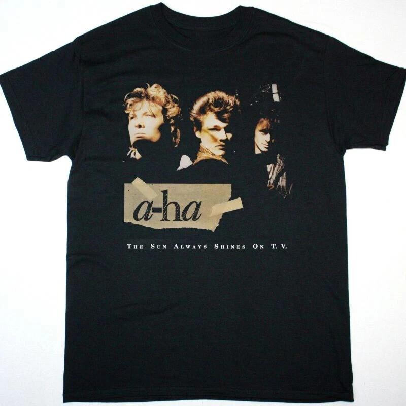 A-HA THE SUN ALWAYS SHINES ON TV Футболка Хлопок Черный Мужская S - 5XL