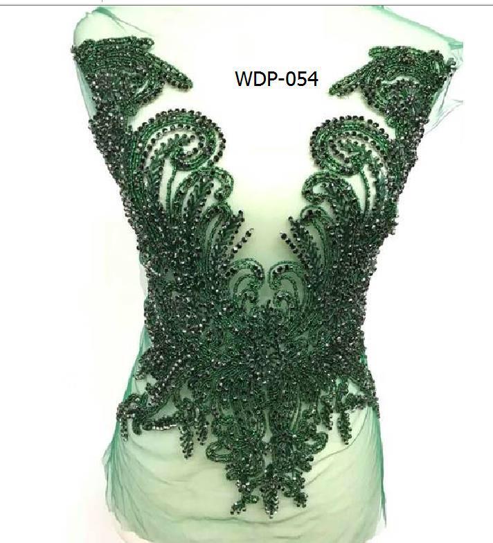 Hot Wedding Dress Bridal Gown Bridesmaid Rhinestone Patch for Wedding WDP-054