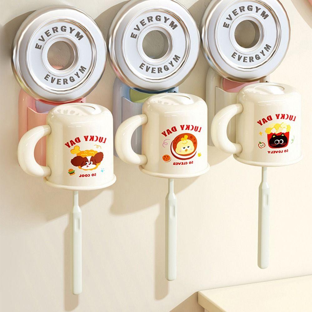 Настенный держатель для зубных щеток без сверления Водонепроницаемая стойка для хранения зубных щеток Органайзер для ванной комнаты