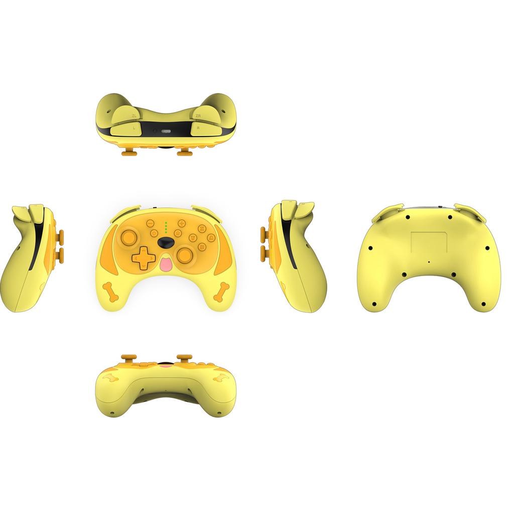 Беспроводной контроллер, симпатичный геймпад-джойстик в виде собаки для Switch/Lite, поддержка пробуждения, турбо, оси гироскопа, двойная вибрация, функция управления движением