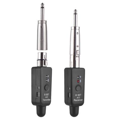 2.4G микрофон беспроводной XLR передатчик и приемник перезаряжаемая беспроводная микрофонная система для аудио