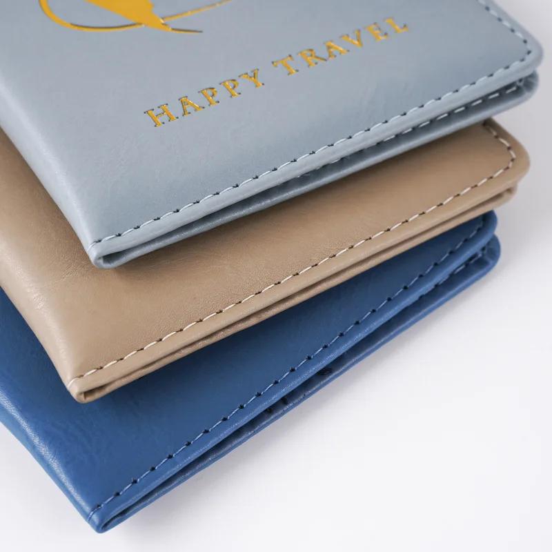 Новая Глобальная Цветная PU Обложка для паспорта, зажим для билетов, держатель для паспорта, держатель удостоверения личности, дорожный кошелек, дорожные аксессуары