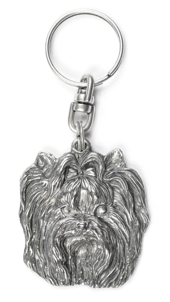 Yorkshire Terrier, Yorkie I – Silver-plated dog pendant, handbag decoration | Art-Dog