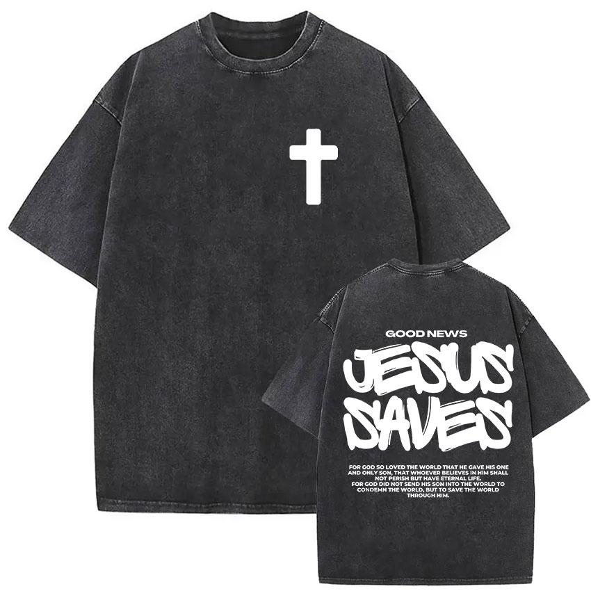 God Has A Plan Christian Bible Verse Vintage Washed T Shirts Mens Women Harajuku High Quality Oversized Tshirt Tops Fans Gift