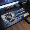 Cristiano Ronaldo Custom Large Mouse Pad, Personalized Name Text Print, Football Logo Non‑Slip Desk Mat Gaming Gift