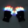 Magical Glowing Gloves LED Black White Gloves Bar Party Flash Party Fingertip Lighting Light Stripes New Ideas Creative Gloves 1 Pair