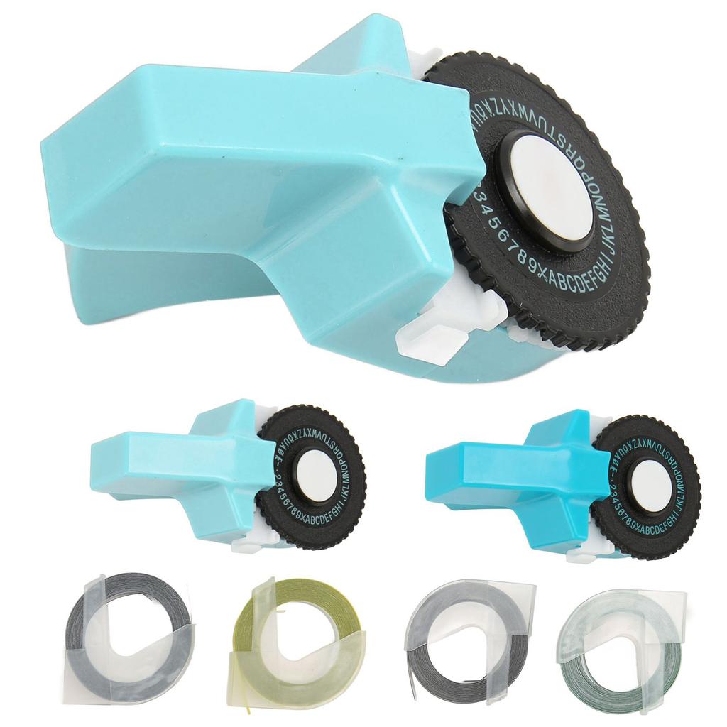 Embossing Label Maker Machine with Tapes Handheld 3D Portable Embossed Label Printer for Home Busine