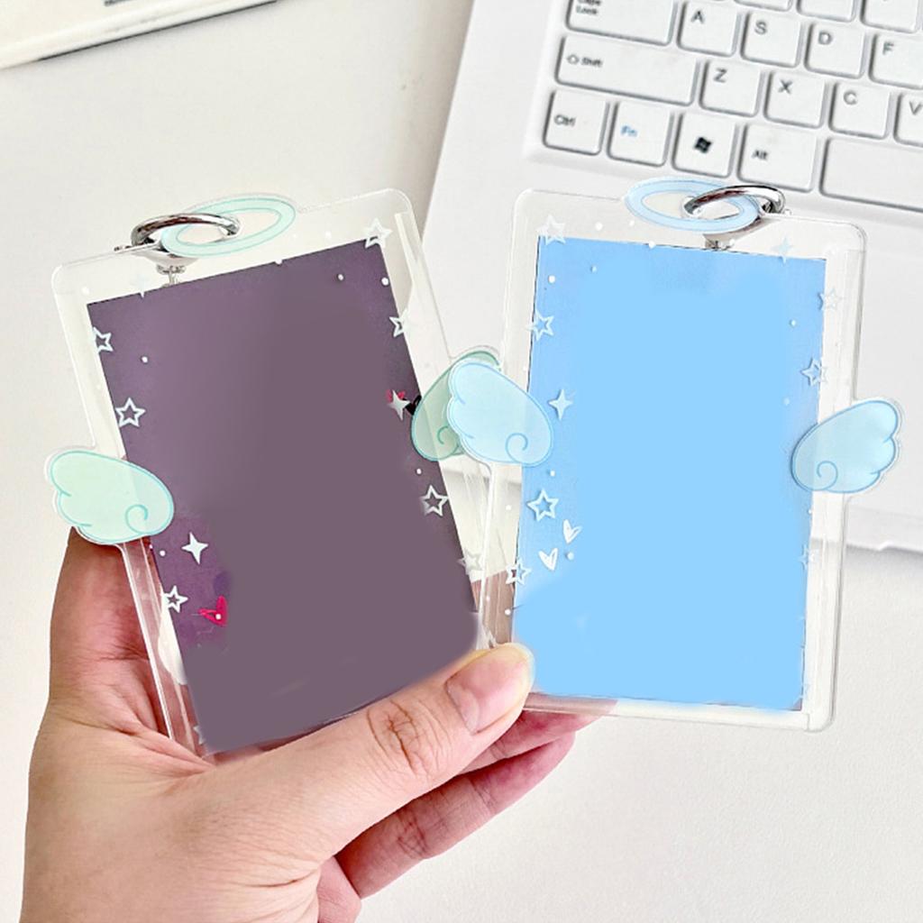 Мультяшный держатель для фотокарточек Kpop держатель для фотокарточек с брелоком держатель для ID-карты подвеска-брелок кармашки для студенческого билета