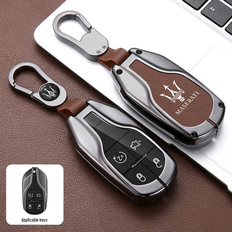 Чехол для ключа Maserati для Levante/Ghibli: Премиальная мужская сумка-ракушка модифицированного типа
