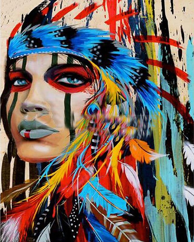 5D DIY Алмазная картина Клан волка Девушка Полный квадратный круглый набор для вышивки крестом Алмазная вышивка Сад Уличный пейзаж Мозаика Ручная работа Домашний декор